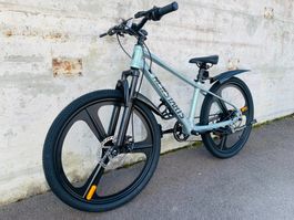 24 Zoll Kinderfahrrad Mountainbike Shimano Parts Grün-Multi
