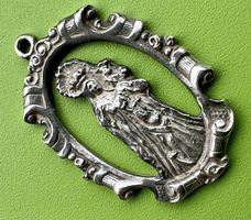 Heilige MuTTeR GoTTeS mit KinD… Silber Anhänger GroSS…