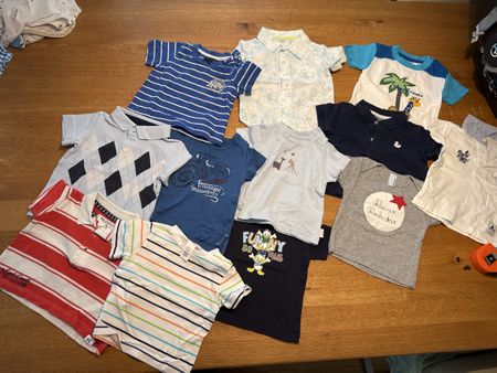 Sommer T-Shirt Set, Grösse 62/68, 12 Stück, Top Zustand!