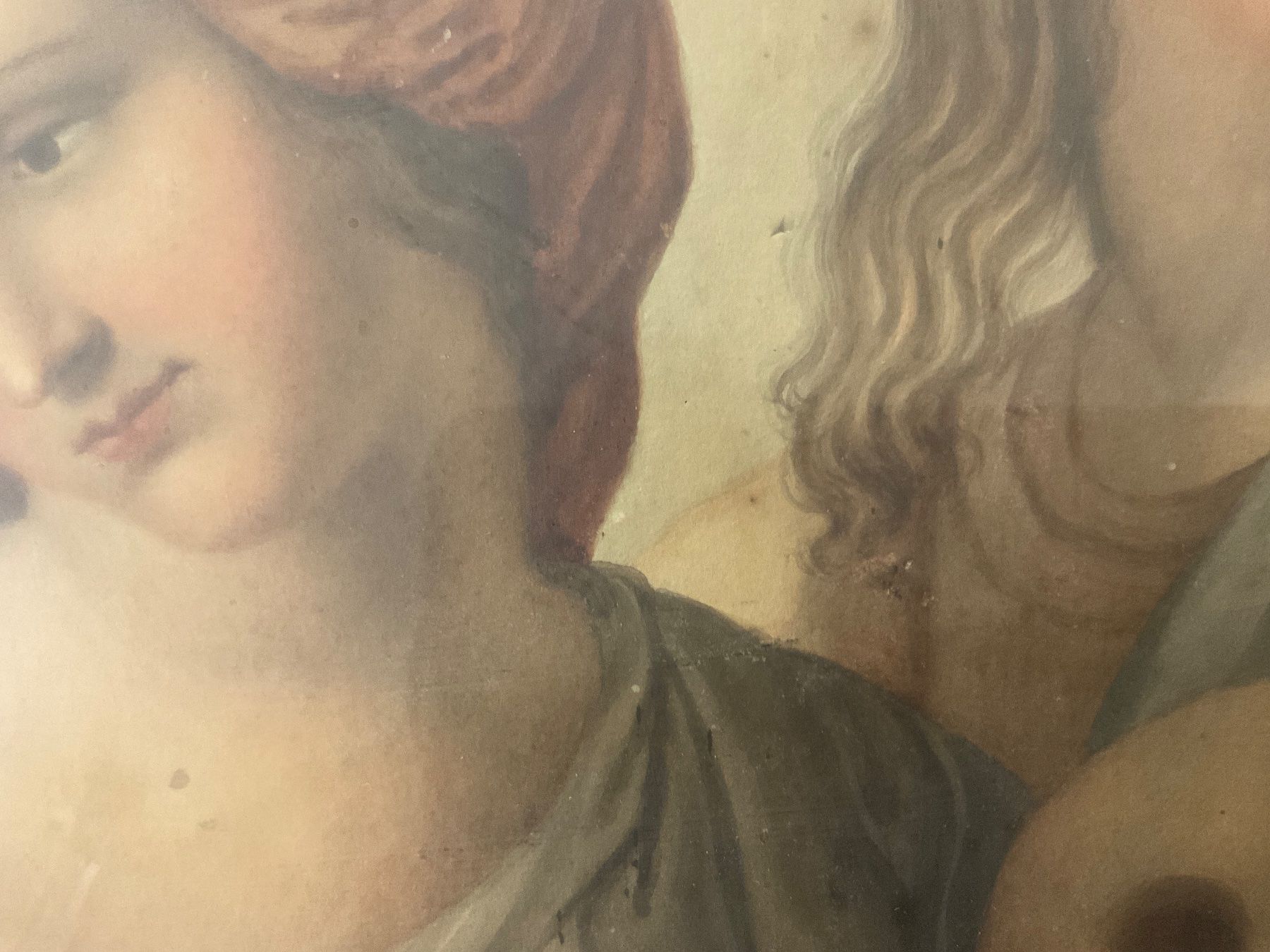 Gemälde: Zwei Musen nach Raphael, Text mit Datierung 1795 der Parnass – Gebraucht aus Bern von vielerart 8