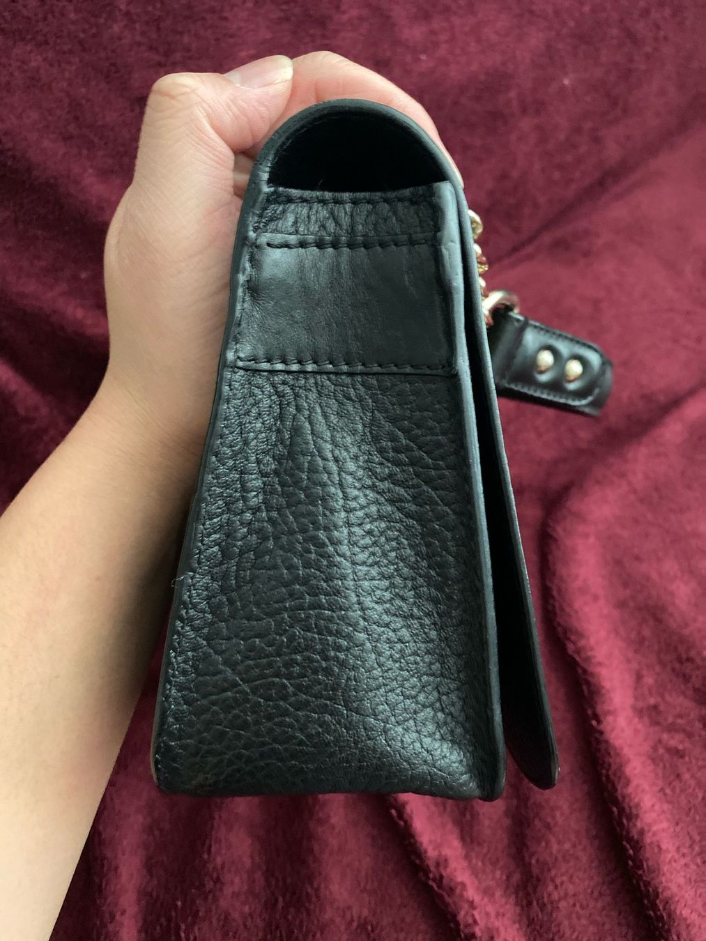 Jimmy Choo Taschen für Damen: Jimmy Choo Black Leather Bag w/ padlock – Gebraucht aus Maienfeld von 46ser 6