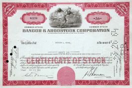 Bangor & Aroostook Corporation - 1964