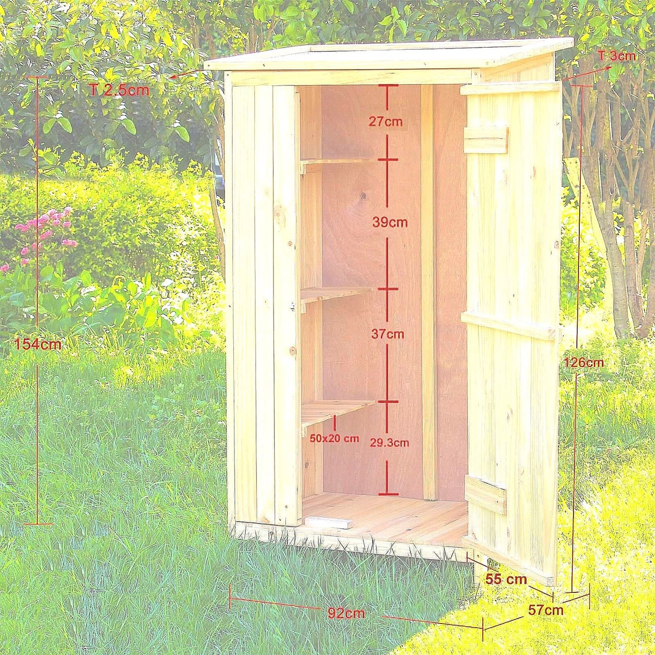 Casette da giardino & serre: WilTec 60823 Gartenhaus Eintürig – Nuovo e nell'imballaggio originale da Bottighofen venduto da zaap 3