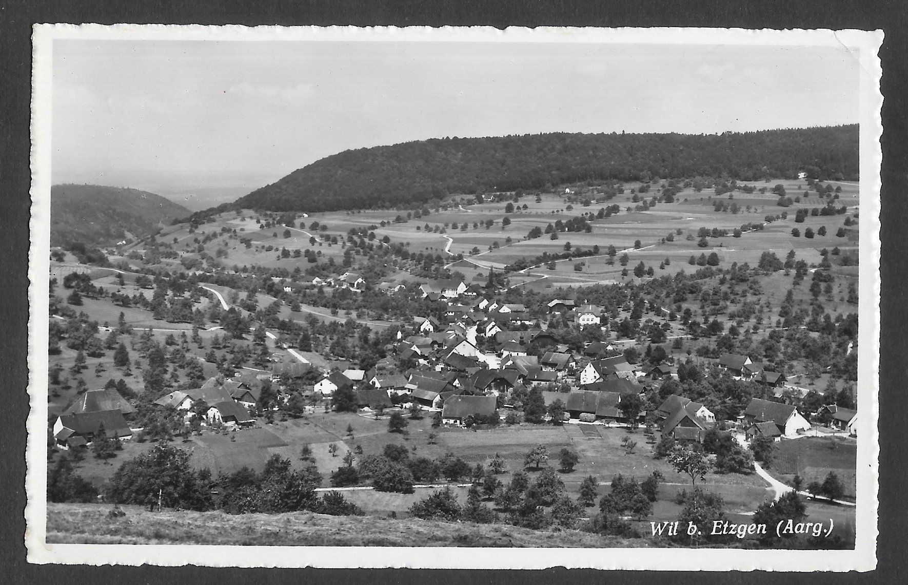 Cartoline postali: Wil bei Etzgen Dorfansicht – Usato da Olten venduto da clotaldi