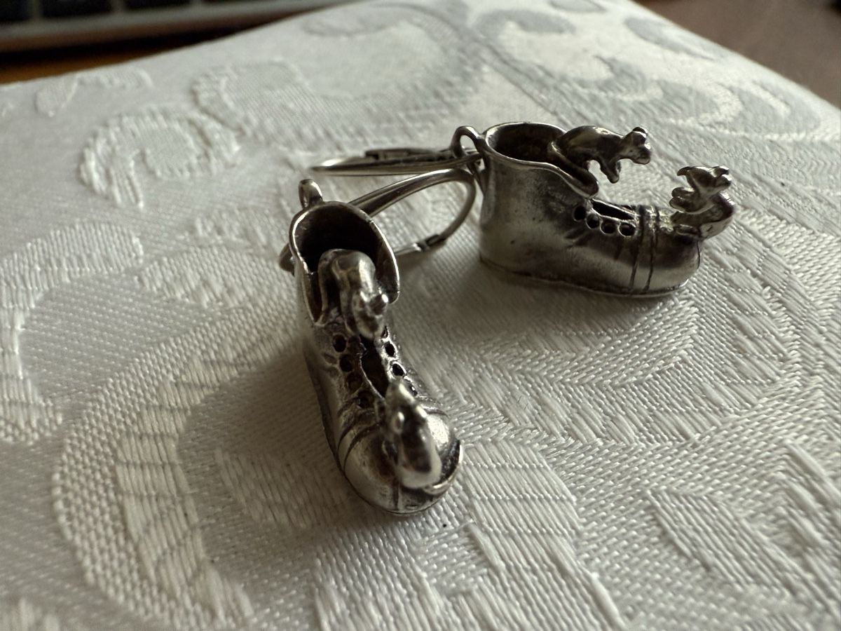 Orecchini pendenti & Orecchini a lobo: Silber Schuhe als Ohrringe – Nuovo e nell'imballaggio originale da Ebikon venduto da elischka 6