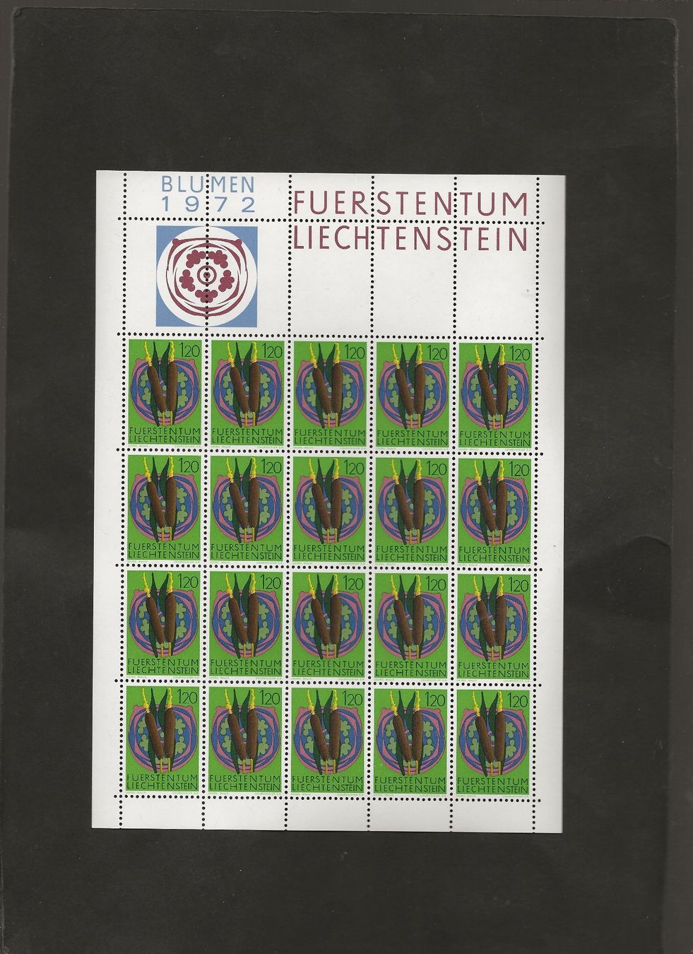 Tutti i francobolli: Bogen Serie Blumen 1972 Liechtenstein postfrisch – Usato da Au ZH venduto da xelagreb01 4