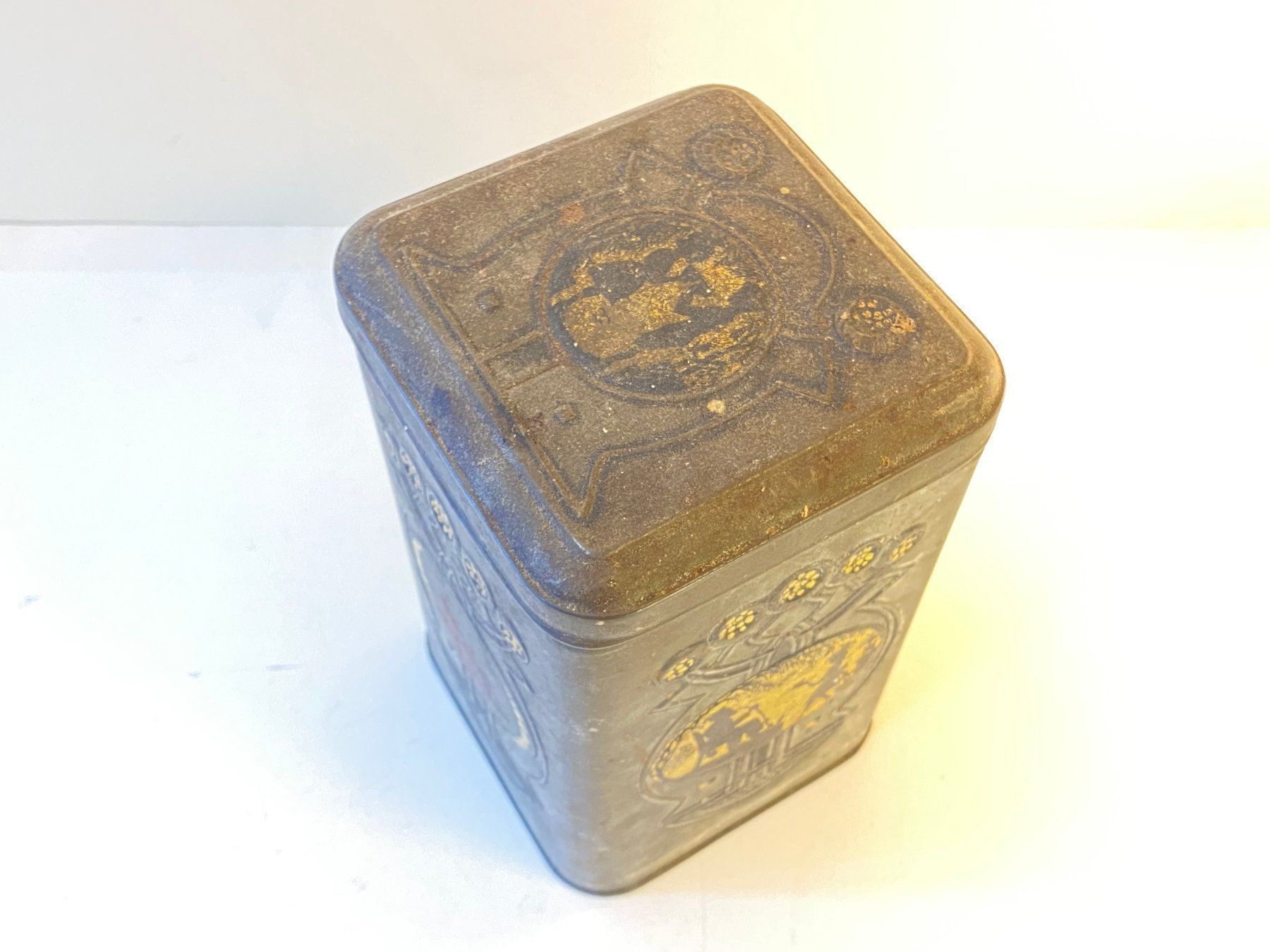 Barattoli: Antike Seltene Blechdose – Usato da Schaffhausen venduto da vintageville 2