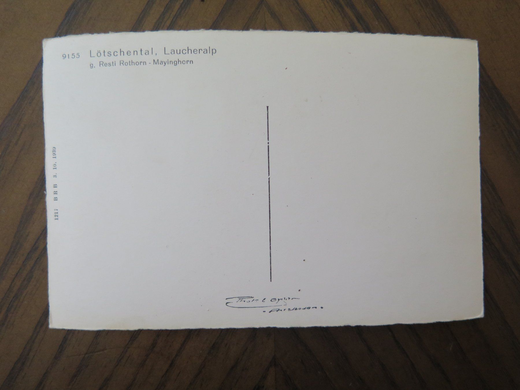 Cartoline postali: LÖTSCHENTAL - LAUCHERNALP – Usato da Wittenbach venduto da lipasal 1