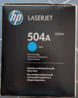 Cartouche HP LaserJet 504A CE251A Cyan neuve scellée
