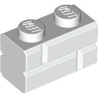 50x Lego 1x2 Mausersteine weiss (masonry brick, white) NEU