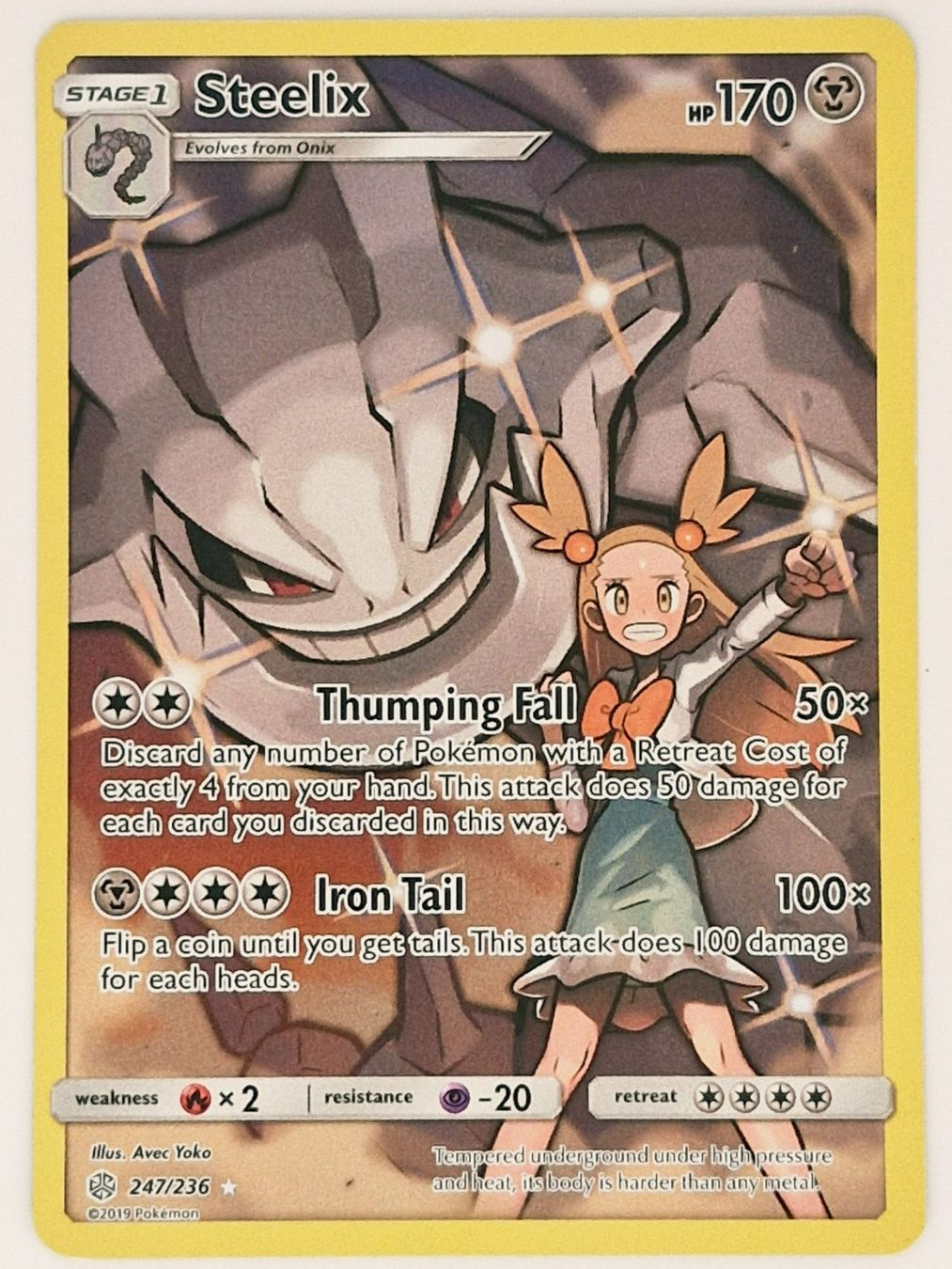 Pokémon Carte collezionabili: Steelix / Stahlos / Cosmic Eclipse / CEC 247 – Nuovo (secondo la descrizione) da Arni AG venduto da PokemonCardsStore