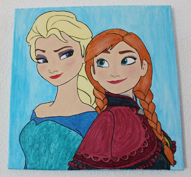 Gemälde: Frozen - Elsa und Anna | Kaufen auf Ricardo
