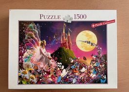 Puzzle 1500 Teile Fee Schloss Schmetterlinge