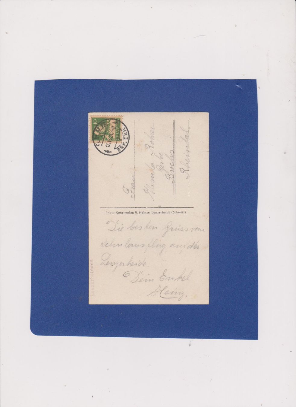 Ansichtskarten: Carte postale Lenzerheide - Lenzerheidsee... 1924 – Gebraucht aus Bex von Canouille 1