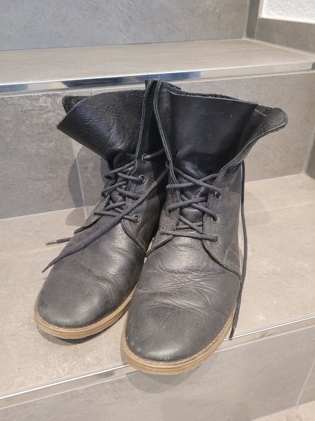 Roberto Santi Damenschuhe: Schwarze Lederstiefeletten, Gr. 40 – Gebraucht aus Bennau von Moonshine_68 1