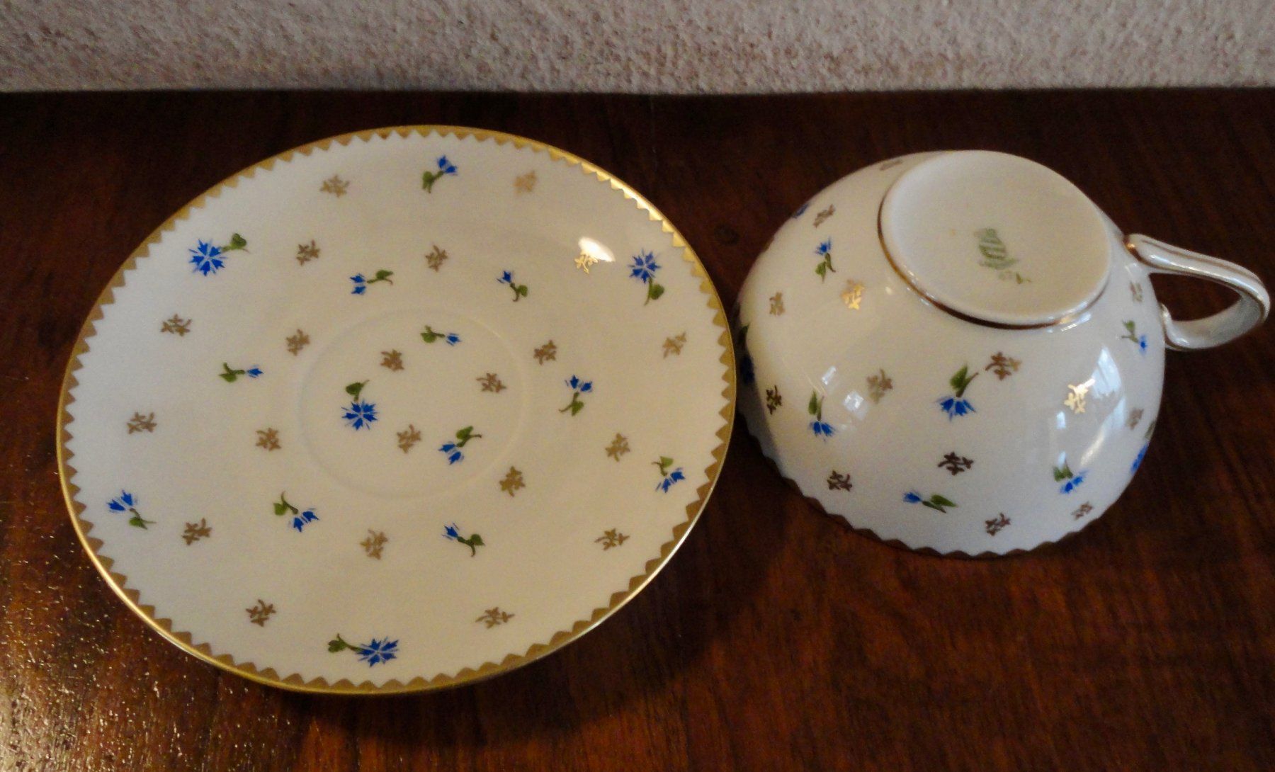 Tazze: Langenthal Teetasse mit Unterteller (Kornblumen) – Usato da WÄDENSWIL venduto da katti01 4