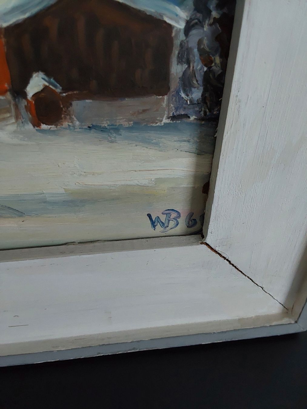 Gemälde: Biefer Willy Oelbild. Mit Rahmen 44x64cm. – Gebraucht aus Steinach von Chilli1957 3