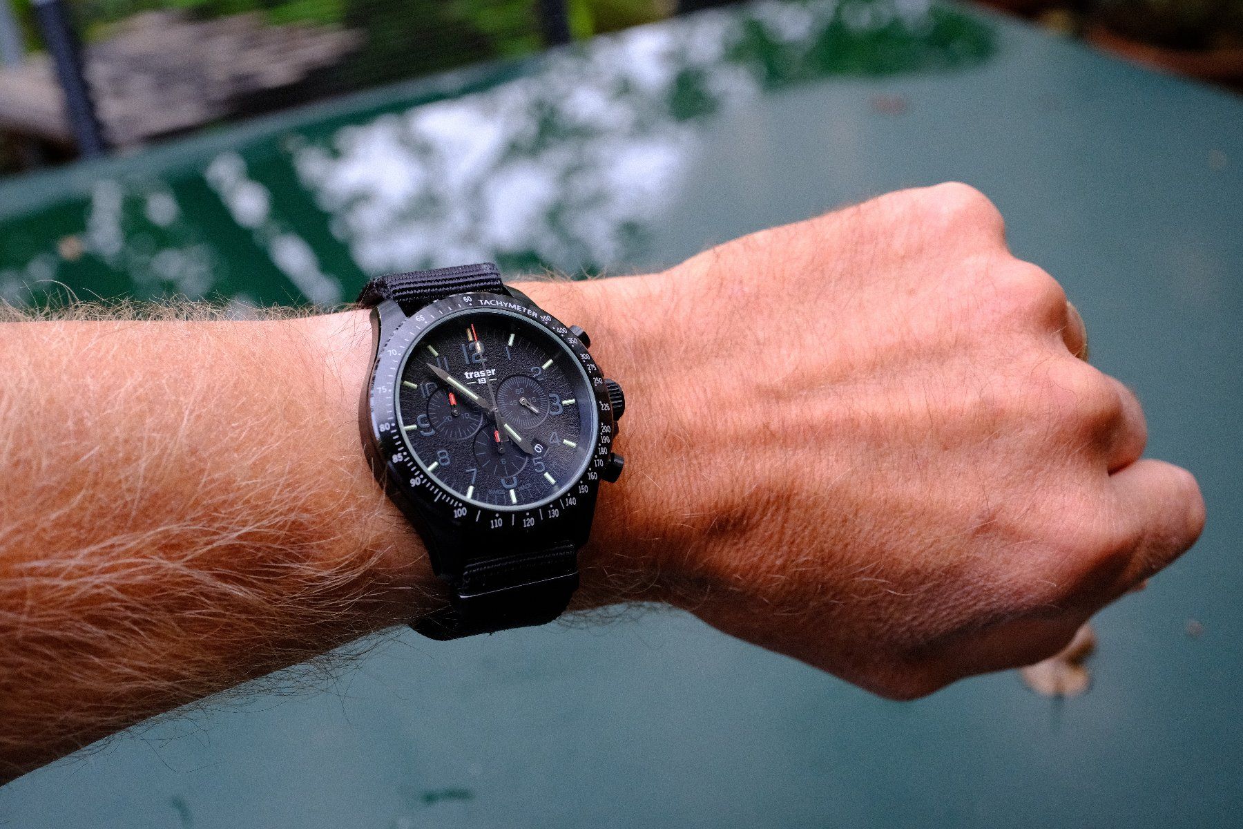Traser Orologi: Traser Uhr / H3 Chronograph / mb-microtec /ca. 45mm – Usato da Bern venduto da Xtralite 7