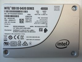 Intel SSD 480GB 2.5" SATA SSD
