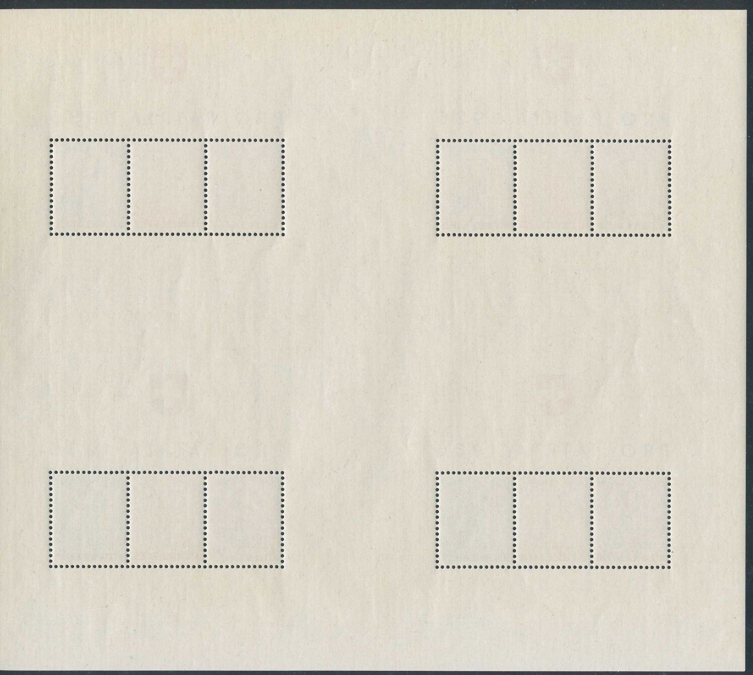 Tous les timbres: 1936 "WEHRANLEIHE" - Blockbogen, ** postfrisch – Neuf (Voir description) à Winterthur par Zupogeru 1
