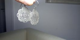 Boho Ohrringe mit Ornamente Silber zu Nile Free People
