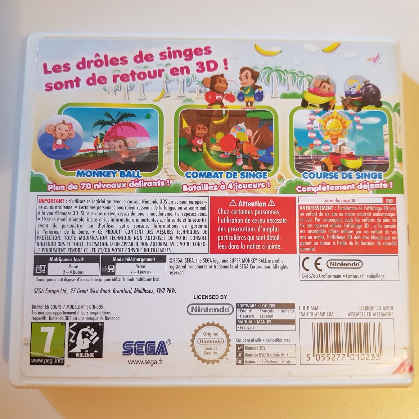 Nintendo Giochi: Spiel Super Monkey Ball 3D /3DS – Usato da Münchenstein venduto da 2DGames 1