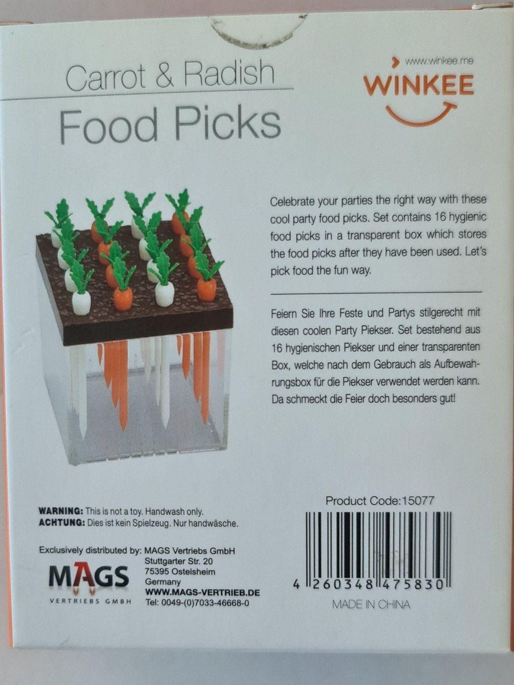 Contenitori & Simili: Party Spieße "Gemüsebeet" Food Picks – Nuovo e nell'imballaggio originale da Uerkheim venduto da Kaufoption 2