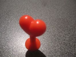Saugnapf-Figur Herz, rot, Coop