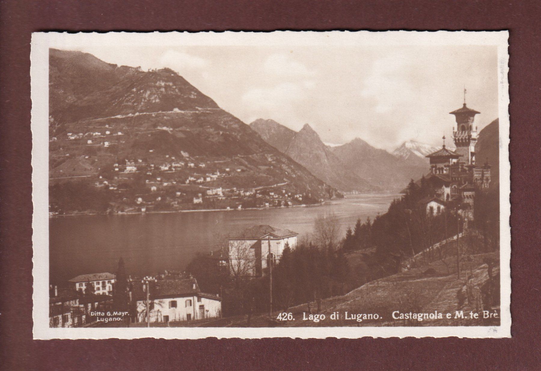 Ansichtskarten: CASTAGNOLA e Monte Brè – Gebraucht aus Pully von nicecards-shop
