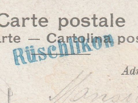 Tutti i francobolli: Stabstempel Rüschlikon auf Ak – Usato da Rorschacherberg venduto da fratovi2
