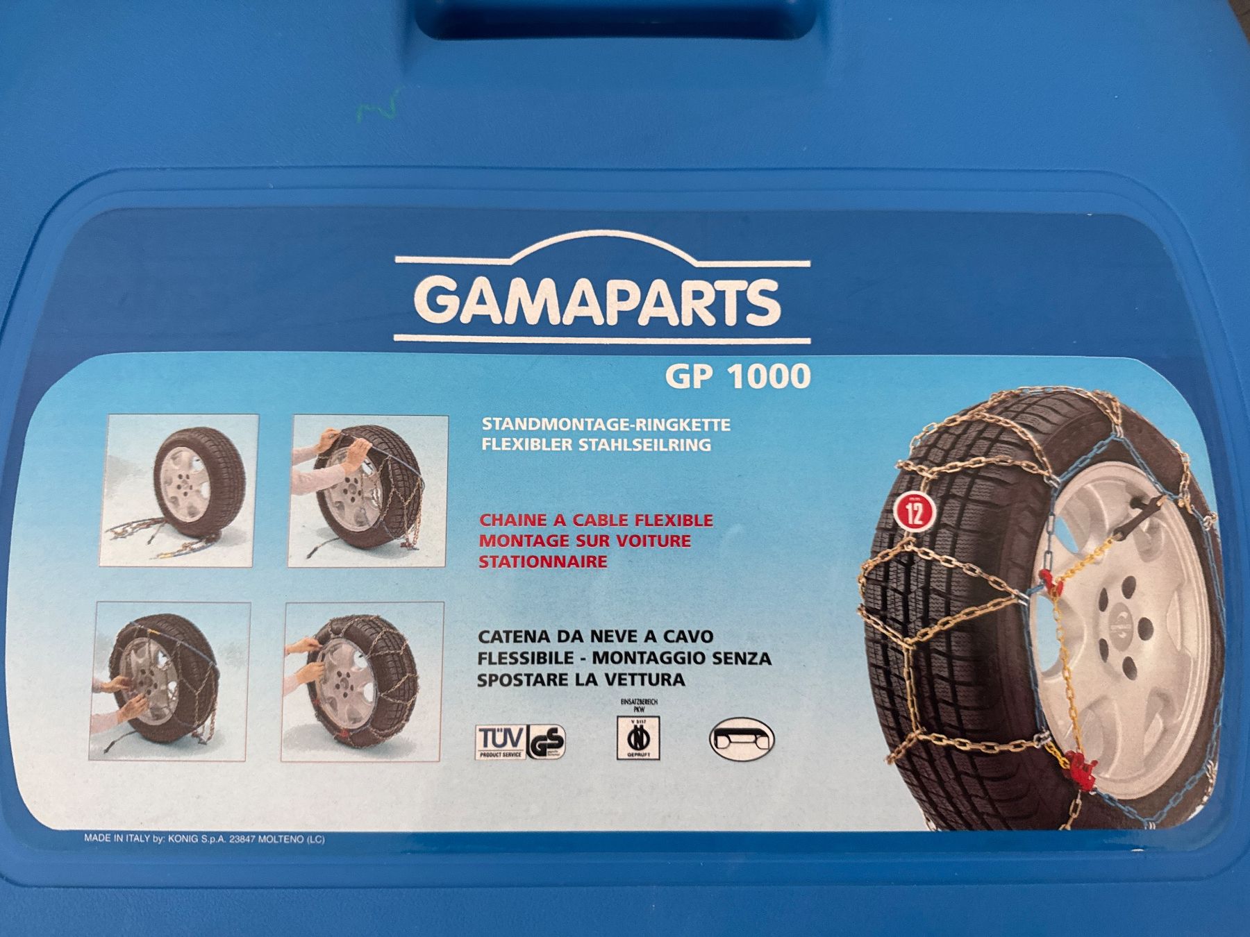 Catene da neve: GAMAPARTS GP1000 Schneeketten – Usato da Horgen venduto da CS75 1