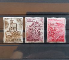 San Marino Briefmarken Serie Giro d'Italia, 1965 **