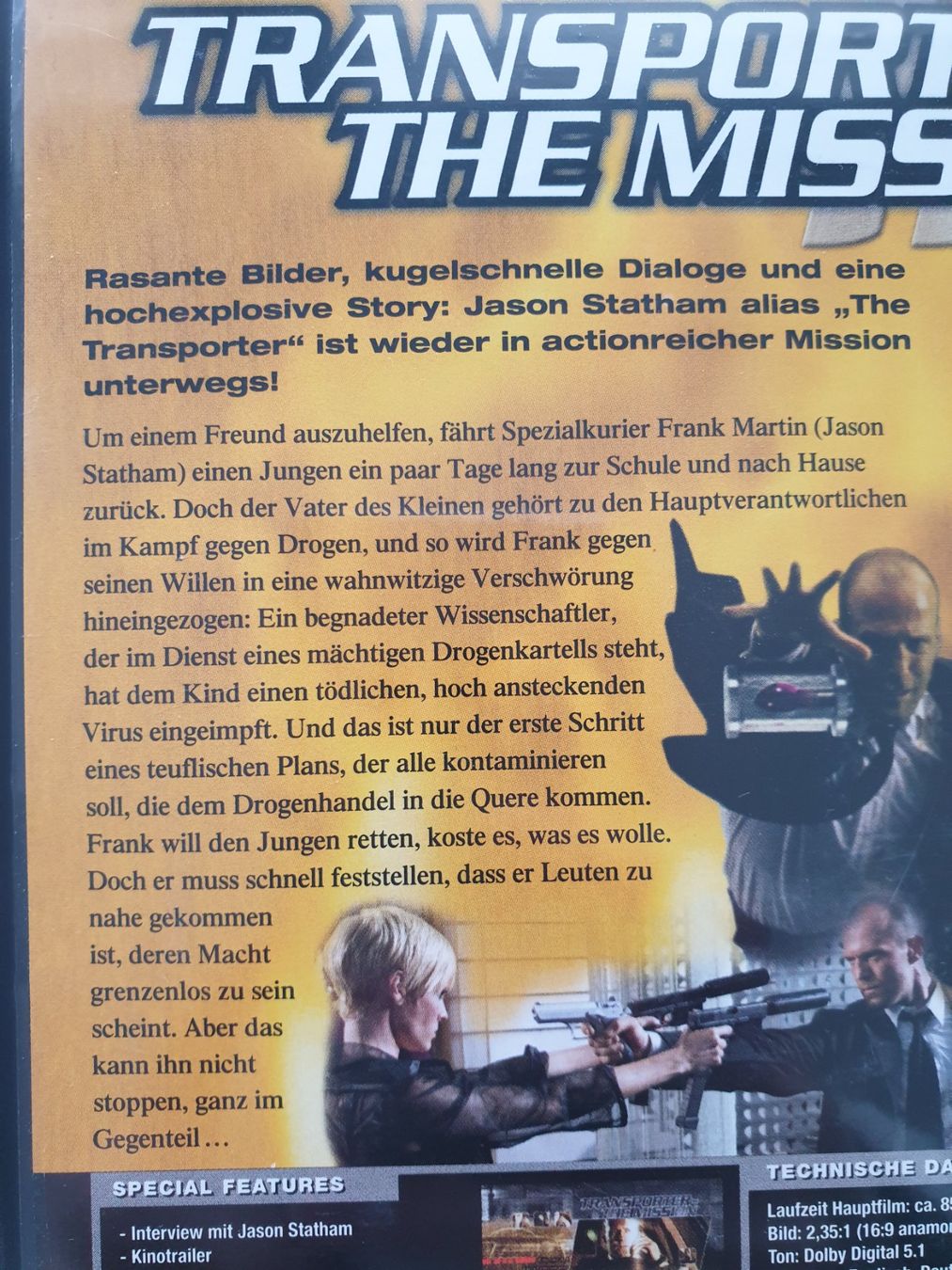 Tutti i DVDs: Transporter - The Misson DVD – Usato da Zürich venduto da pau_y8mv 2
