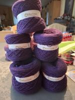 Wolle reMerino violett 7 x 100g 4-fach nachhaltig 