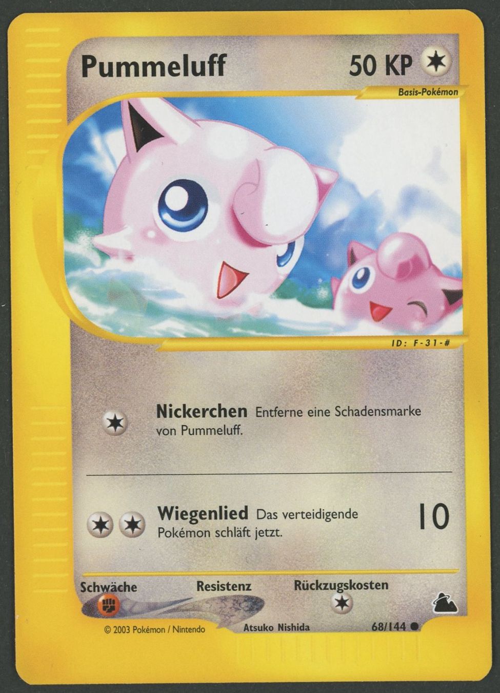 Pokémon Carte collezionabili: Pummeluff 68/144 Skyridge DE ab 1.- – Usato da Rupperswil venduto da gengarbasar