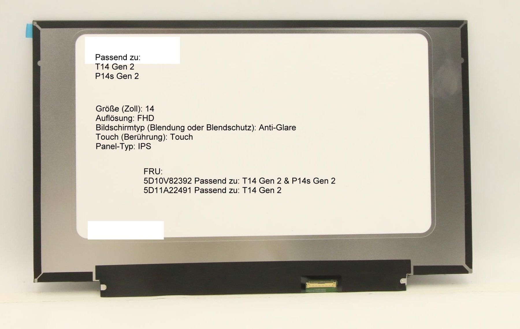 Lenovo Ecrans: LCD Panel für Lenovo T14 Gen 2 – Neuf (Voir description) à Rüti - ZH par Elturco31 1