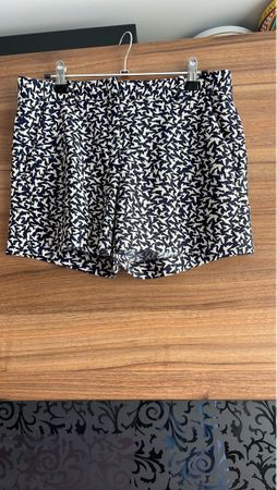 Zara Blue & White Bird Print shorts