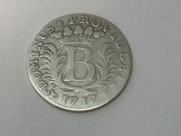 Kantonsmünzen: Bern 10 Kreuzer/Batzen 1717 Schweiz Silber 