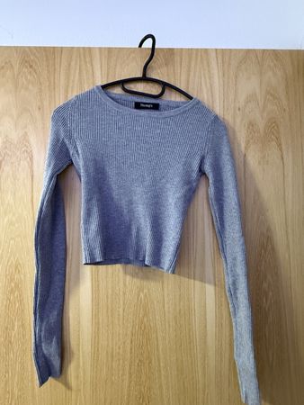 Damen Pullover grau Grösse M 