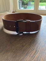 Vintage Ledergürtel Damen cognacfarben 6 cm breit