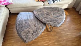 Superbe ensemble de 2 tables basses gigognes de salon