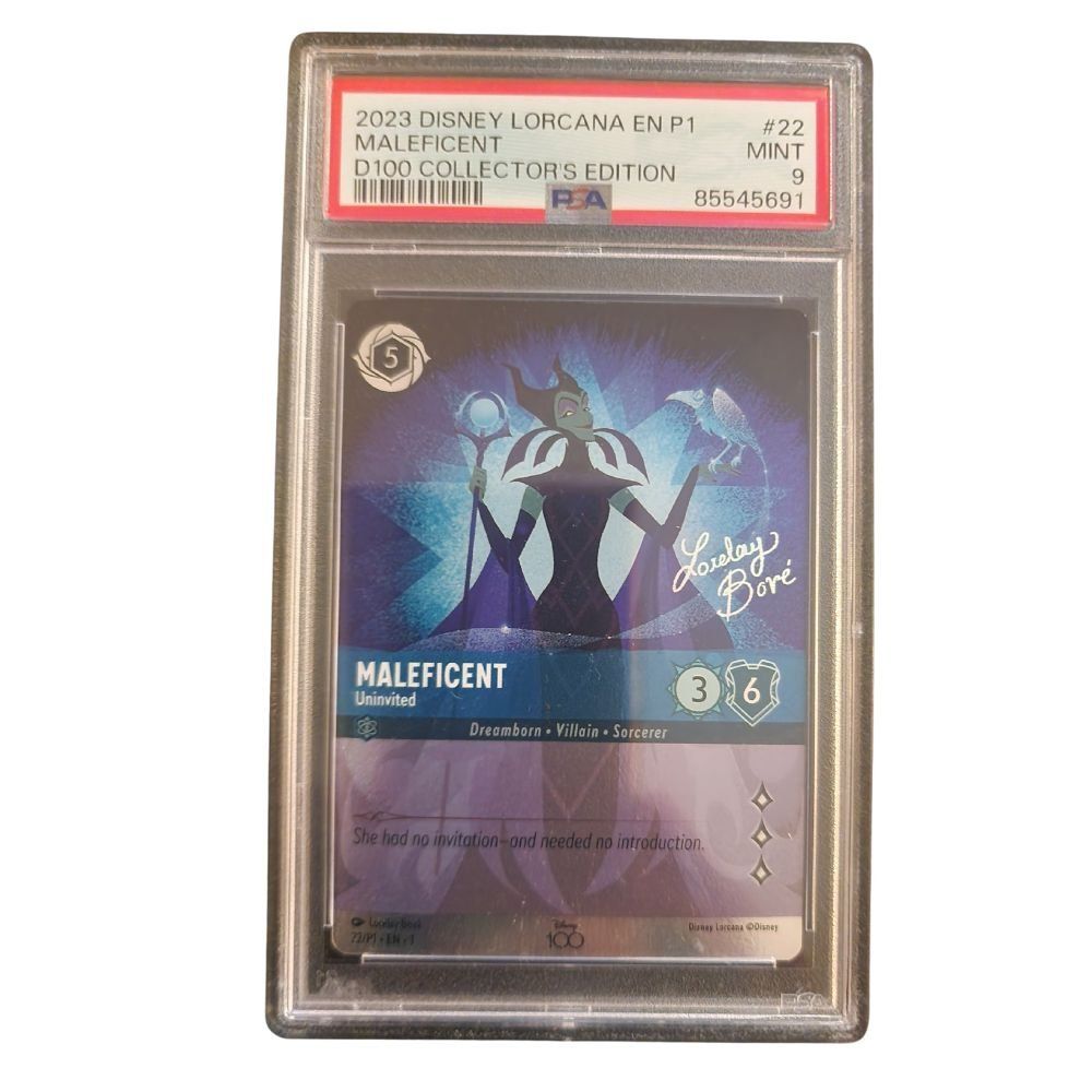 Disney Carte collezionabili: Maleficient Disney 100 PSA 9 Lorcana – Usato da Genève venduto da Cardtreasure