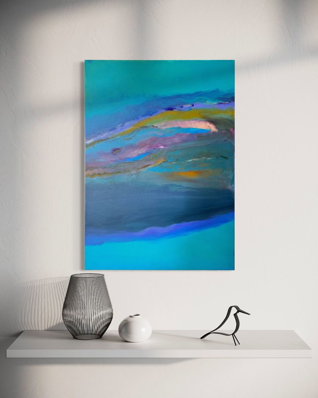 Dipinti: Original Abstract Painting on Canvas - "Blue Dream" – Nuovo (secondo la descrizione) da Zürich venduto da alieacelina 5