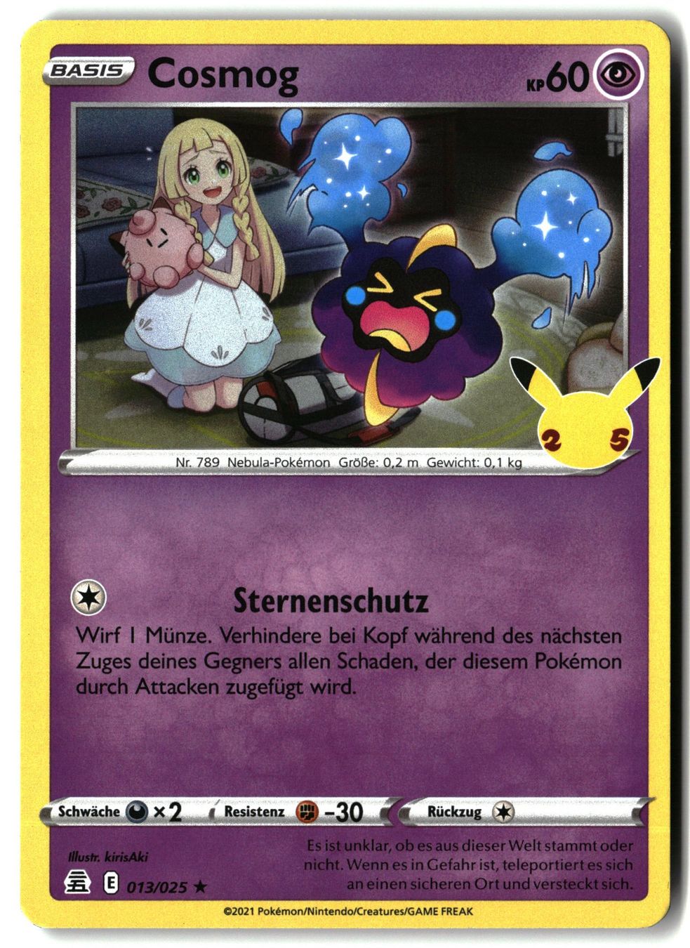 Pokémon Carte collezionabili: Cosmog #13 Pokemon Celebrations – Usato da Feuerthalen venduto da Plazatoys