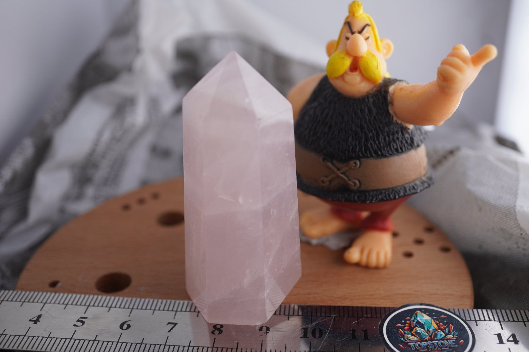 Minerali & Pietre curative: Rosenquarz   Spitze        Spitze 60mm x 23mm – Nuovo e nell'imballaggio originale da Eschenbach SG venduto da topstone 5