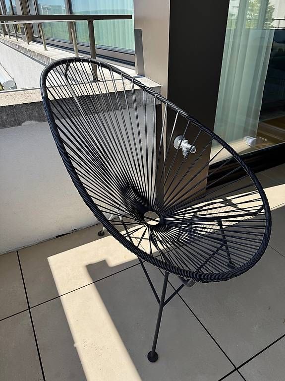 Sedie: Acapulco Chair  Designklassiker in Schwarz – Usato da Uitikon Waldegg venduto da jacques24