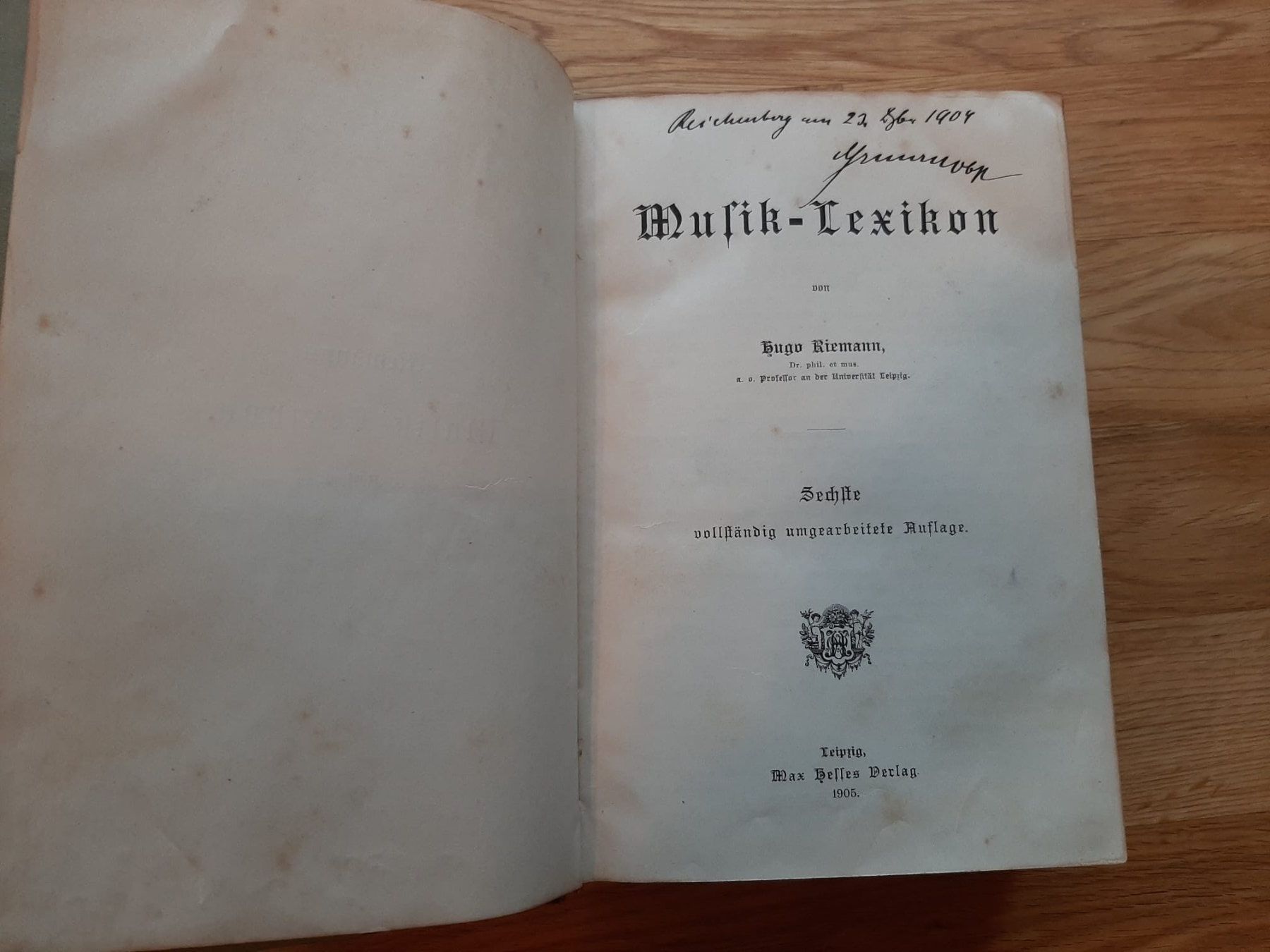 Libri: Musik Lexikon Riemann 1905 – Usato da Schaanwald venduto da sch_8wqv 2