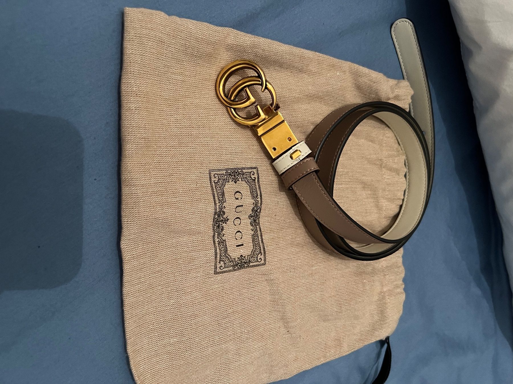 Gucci Cinture: Gucci Wende Gürtel Dusty pink / Creme – Nuovo (secondo la descrizione) da Inwil venduto da 27sonnenschein 3