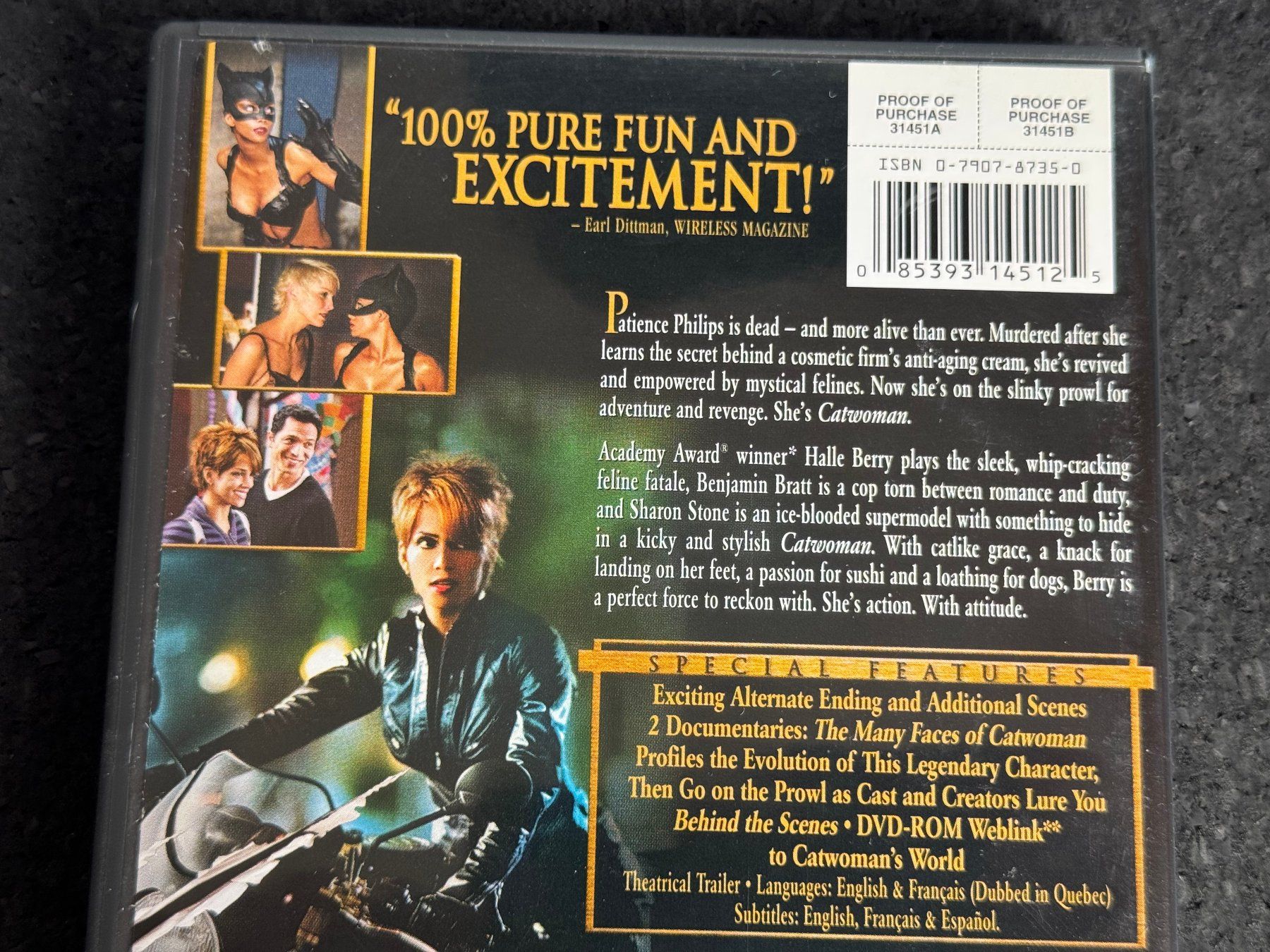 Tutti i DVDs: CATWOMAN Full-Screen Edition DVD EN/FR Ländercode 1! – Usato da Fribourg venduto da tschjoly 2