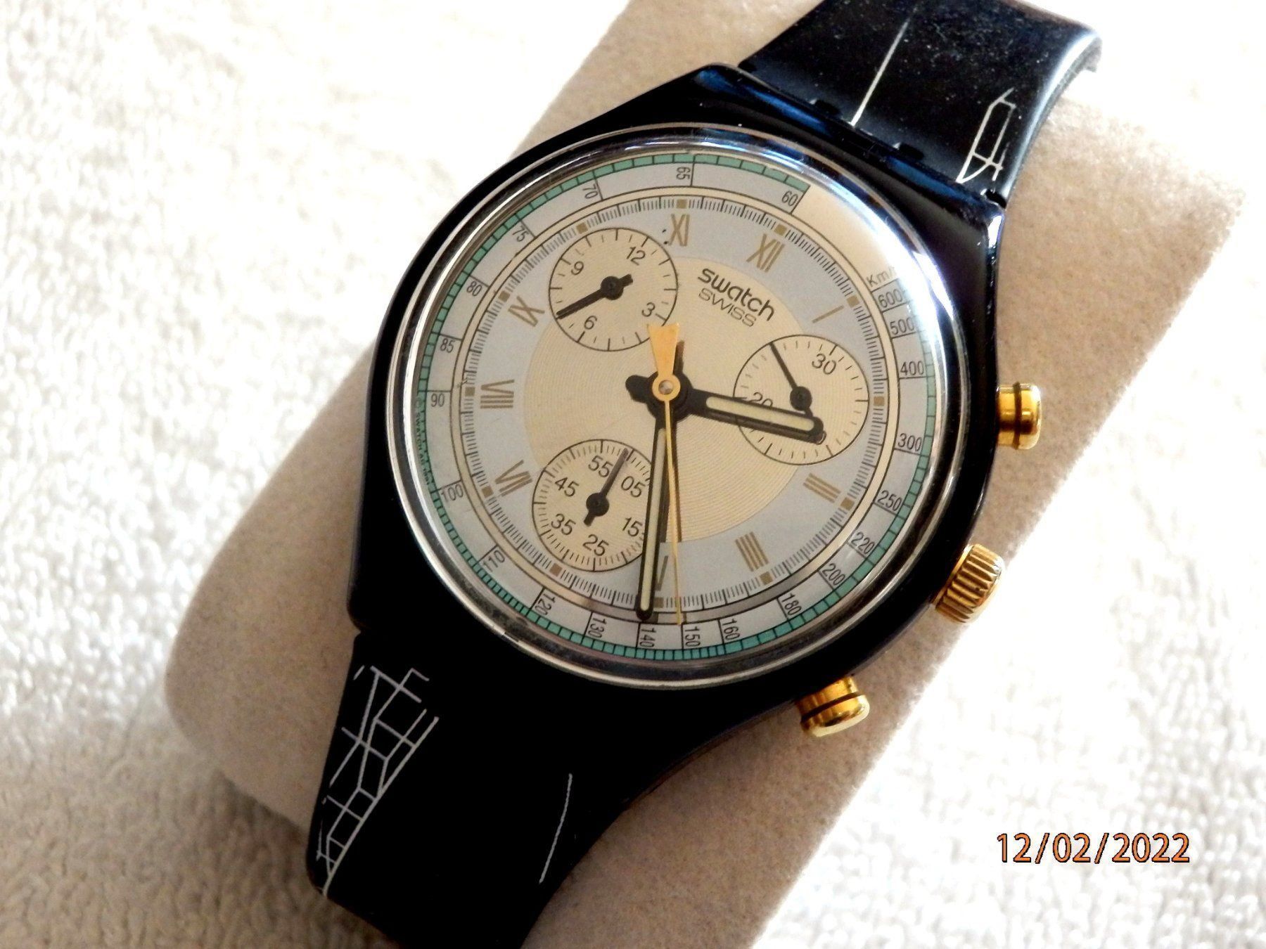 Swatch Uhren: Swatch 1992, Chronograph, "Colossal" – Gebraucht aus Ueberstorf von dinbau 2